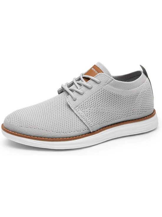 Other - Bruno Marc Men's Grey Rubber Lace up Lightweight Casual Walking Sneakers